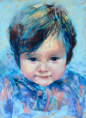 Portrait de J (pastel sec 30x40)