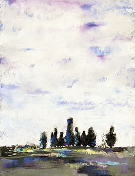 Cimetière pastel sec 30/40