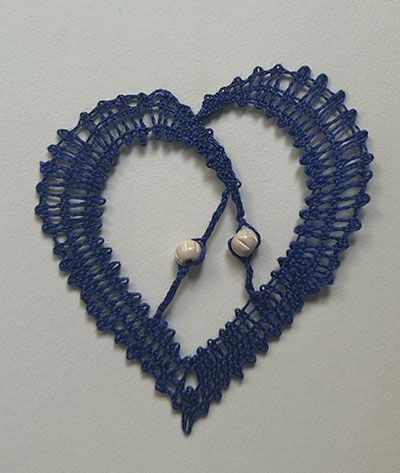 Cœur bleu de Yolande